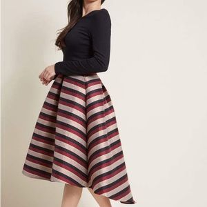 NWOT Hutch Striped High Low gown